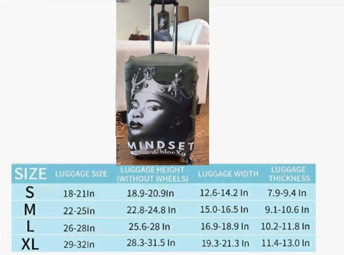 Queen mindset suitcase cover